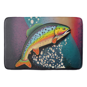 Tapis De Bain Pêche à la truite