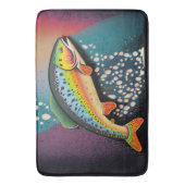 Tapis De Bain Pêche à la truite (devant Vertical)