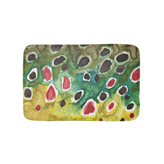 Tapis De Bain Pêche Brown à la truite (Devant)
