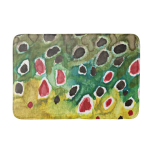 Tapis De Bain Pêche Brown à la truite