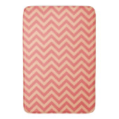 Tapis De Bain Pêche et canneberge Chevron (devant Vertical)