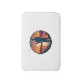 Tapis De Bain Pêche Rétro Pêche Poisson Sunset (Devant (Vertical))