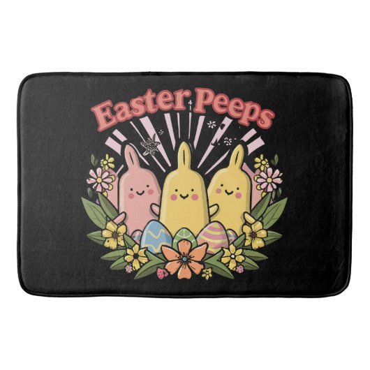 Tapis De Bain Peeps de Pâques (Devant)
