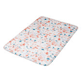 Tapis De Bain Peignoir à motifs Terrazzo rose et bleu (Angle)