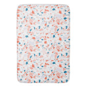 Tapis De Bain Peignoir à motifs Terrazzo rose et bleu (devant Vertical)