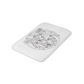 Tapis De Bain Peins-toi un motif tropical (Angle)