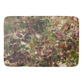 Tapis De Bain Peint Beau Feuilles rouges verts (Devant)