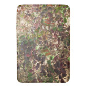 Tapis De Bain Peint Beau Feuilles rouges verts (devant Vertical)