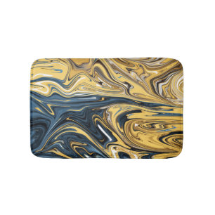 Tapis De Bain Peinture Abstraite en or fondu Meilleur contempor