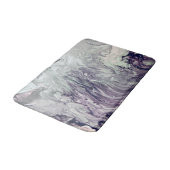 Tapis De Bain Peinture acrylique violet et gris (Angle)