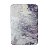 Tapis De Bain Peinture acrylique violet et gris (Devant (Vertical))