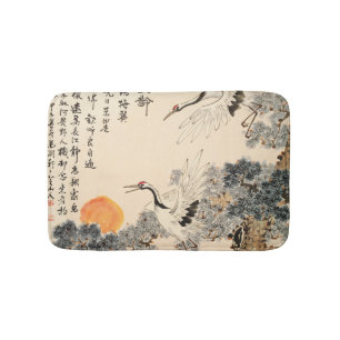 Tapis De Bain Peinture asiatique traditionnelle : art classique.