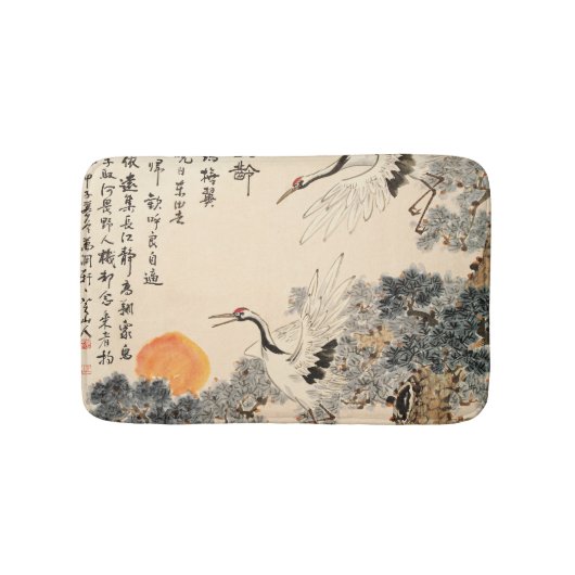 Tapis De Bain Peinture asiatique traditionnelle : art classique. (Devant)