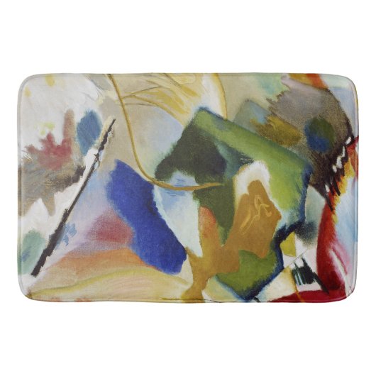 Tapis De Bain Peinture avec Centre Vert - Wassily Kandinsky (Devant)