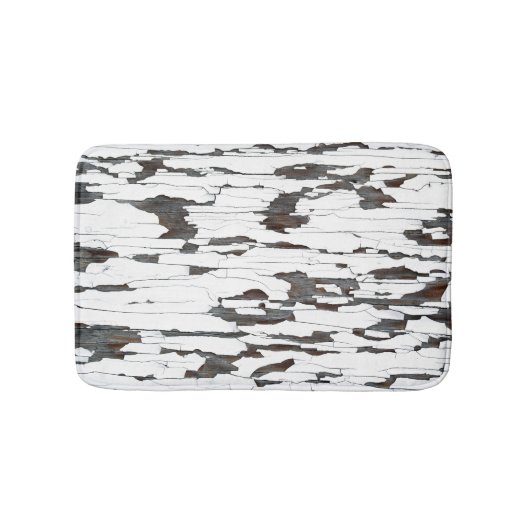 Tapis De Bain Peinture blanche écaillée (Devant)