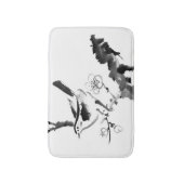 Tapis De Bain Peinture chinoise, fleur de prune et oiseau (Devant (Vertical))