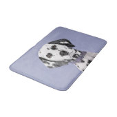 Tapis De Bain Peinture Dalmatienne - Beau art original de chien (Angle)