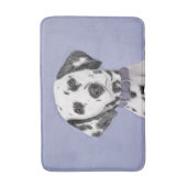 Tapis De Bain Peinture Dalmatienne - Beau art original de chien (Devant (Vertical))