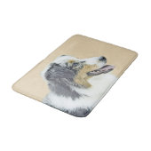 Tapis De Bain Peinture de berger australien - Art original de ch (Angle)