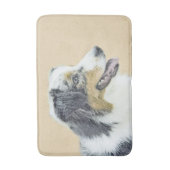 Tapis De Bain Peinture de berger australien - Art original de ch (Devant (Vertical))