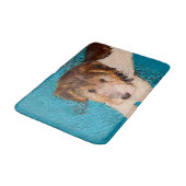 Tapis De Bain Peinture de chiot Terrier Fox - Art de chien origi (Angle)