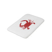 Tapis De Bain Peinture de crabe rouge Plage Peinture d'oiseaux c (Angle)