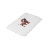 Tapis De Bain Peinture de Dachshund - Peinture d'aquarelle de ch (Angle)
