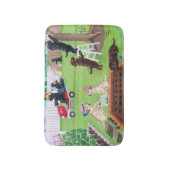 Tapis De Bain Peinture de Labradors d'amusement de dimanche (Devant (Vertical))