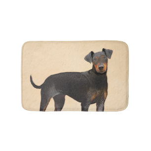 Tapis De Bain Peinture de Manchester Terrier Art Animalier Origi