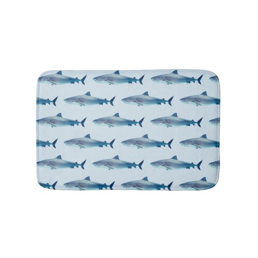 Tapis De Bain Peinture de requin Océan Motif (Devant)