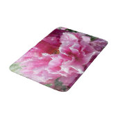 Tapis De Bain *~* Peinture florale originale à l'Art Pink Peony (Angle)
