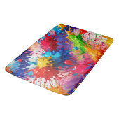 Tapis De Bain Peinture humide colorée design (Angle)