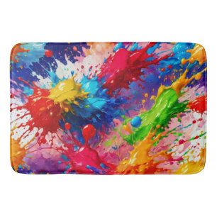 Tapis De Bain Peinture humide colorée design