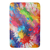 Tapis De Bain Peinture humide colorée design (devant Vertical)