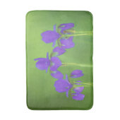 Tapis De Bain Peinture Iris Violet - Art Fleur Originale (Devant (Vertical))