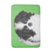 Tapis De Bain Peinture japonaise de chiot - Art original de chie (Devant (Vertical))