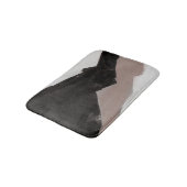 Tapis De Bain Peinture multimédia mixte, design abstrait minimal (Angle)