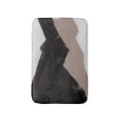 Tapis De Bain Peinture multimédia mixte, design abstrait minimal (Devant (Vertical))
