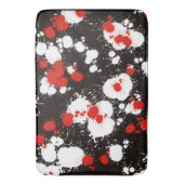 Tapis De Bain Peinture noire, blanche et rouge (devant Vertical)