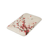 Tapis De Bain Peinture orientale de style, fleur au printemps 2 (Angle)
