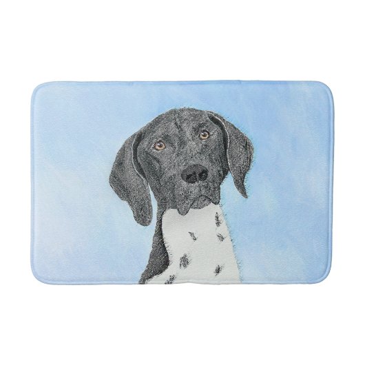 Tapis De Bain Peinture pointeur germanique - Art original (Devant)