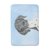 Tapis De Bain Peinture pointeur germanique - Art original (Devant (Vertical))