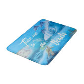 Tapis De Bain Peinture sur la plage et la vie marine (Angle)