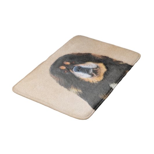 Tapis De Bain Peinture Tibétaine Mastiff - Joli art original chi (Angle)