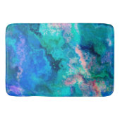 Tapis De Bain Peinture turquoise en Abalone Shell (Devant)