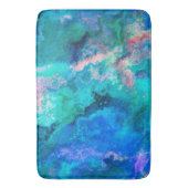 Tapis De Bain Peinture turquoise en Abalone Shell (devant Vertical)