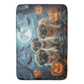Tapis De Bain Pékingese Halloween Éffrayant (devant Vertical)