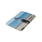 Tapis De Bain Pelican Perché Sur Un Rocher De Plage, (Angle)