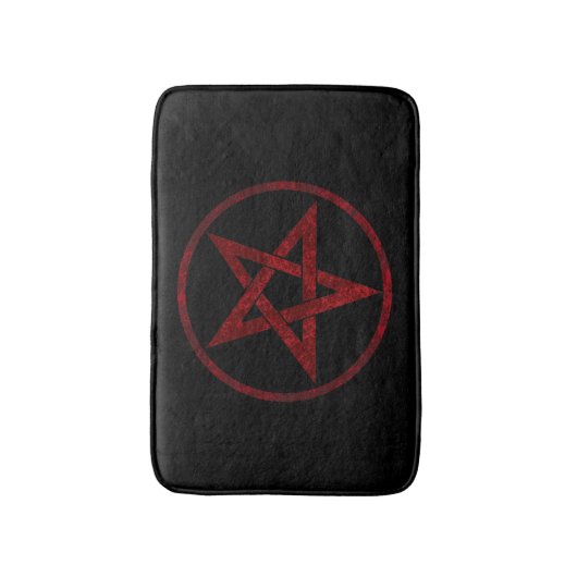 Tapis De Bain Pentagram Red Devil (Devant (Vertical))