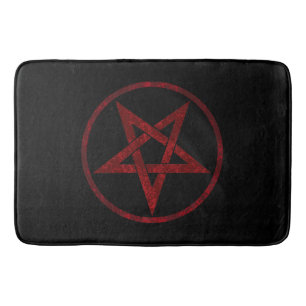 Tapis De Bain Pentagram Red Devil